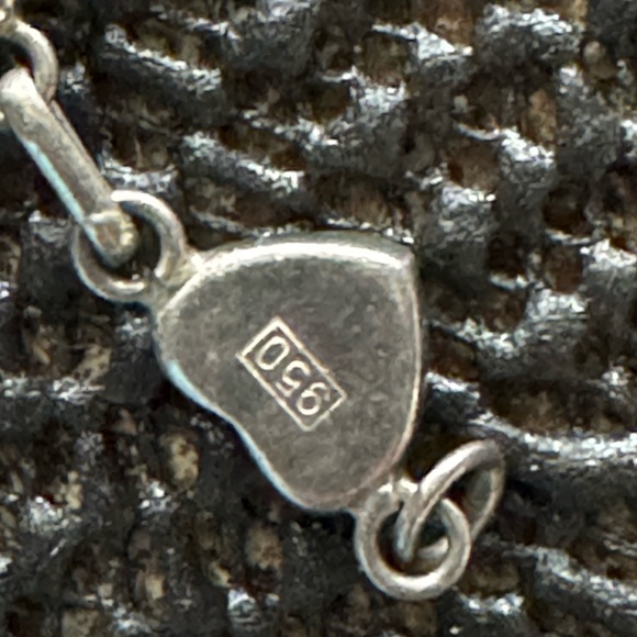 Vintage Lapis Lazuli .950 sterling silver bracelet with .925 clasp 6grams - Picture 7 of 11